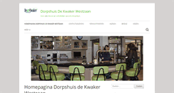 Desktop Screenshot of dorpshuis-westzaan.nl